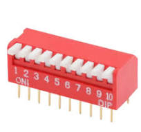 30pcs）DIP Switch 10P Side Toggle Key Type Direct Insertion ...