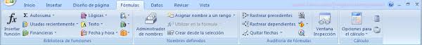 Resultado de imagen para FORMULAS PESTAÑAde excel