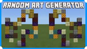Admire classics and find new pieces you never knew. How To Build A Random Art Generator Minecraft Map