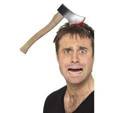 Hatchet Through The Head Hatchet Through The Head Silver 33 Cm 13 In View Size Chart Https Hal Halloween Costume Accessories Halloween Fancy Dress Smiffys