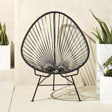 Acapulco Black Egg Outdoor Chair Modern Outdoor Chairs Outdoor Chairs Lounge Chair Outdoor