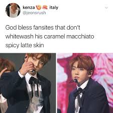 Cool colors describe any color that is calm or soothing in nature. Caramel Macchiato Spicy Latte Skin Unbleached Natural Jungkook Skin Color Is My Favorite Color Bts Memes Jungkook Bts