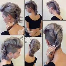 Braiding the sides of your hair instead of cutting them short is a great alternative that helps you achieve a unique version of the mohawk hairstyle. 35 Short Punk Hairstyles To Rock Your Fantasy The Right Hairstyles For You Short Punk Hair Hair Styles Punk Hair