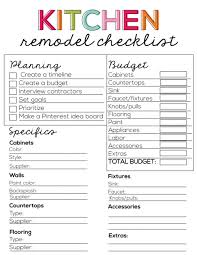 Kitchen Remodel Checklist Kitchen Remodel Checklist Kitchen Remodeling Projects Kitchen Remodel Small