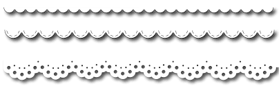 Scallop Borders Set Of 3 Frantic Stamper Borders Stampers