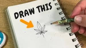 What's the craze for drawing in ink? The Easiest Way To Draw A Pot Leaf Youtube