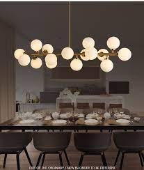 Aliexpress Com Buy Modern Pendant Lights Led Milk White Magic Bean Lamp Globe Glass Ball La Dinning Room Lighting Living Room Lighting Kitchen Ceiling Lights