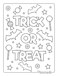 Printable coloring and activity pages are one way to keep the kids happy (or at least occupie. 89 Halloween Coloring Pages Free Printables