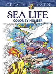 Illustrations are printed on one side of the perforated pages for easy removal and display. Creative Haven Sea Life Color By Number Coloring Book Amazon De George Toufexis Fremdsprachige Bucher