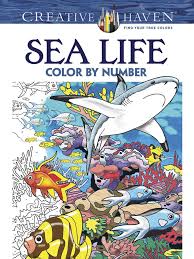 For kids & adults print animal coloring pages pdf.featured animals. Amazon Com Creative Haven Sea Life Color By Number Coloring Book Adult Coloring 0800759797950 Toufexis George Books