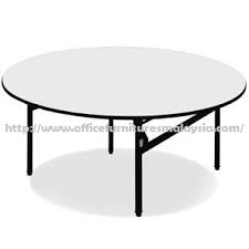 Alaqsa merupakan pengilang meja banquet utama di malaysia. 6ft Office Heavy Duty Round Folding Table Bulat Meja Lipat Murah Malaysia