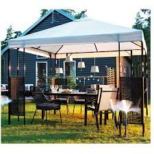 Ikea Ammero Gazebo Beige With Dark Brown Frame Patio Lawn Garden Patio Design Perfect Patio Small Outdoor Patios
