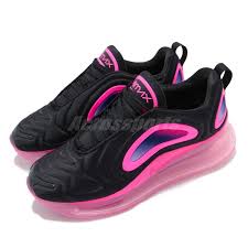 Details About Nike Air Max 720 Gs Black Laser Fuchsia Kid Youth Women Shoes Sneaker Aq3196 007