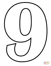 Number 9 Coloring Page Free Printable Coloring Pages Coloring Pages Easy Coloring Pages Printable Coloring Book