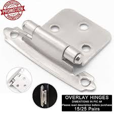 Silver Moon Hardware Overlay Cabinet Hinges For Kitchen Cabinets For Bathroom Cabinets Variable Self Closing Overlay Cabinet Hinges Hinges Cabinet Hinges