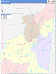 The first digit of a usa zip code generally represents a group of u.s. Lowndes County Ms Zip Code Maps Premium Style