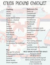 What You Actually Need To Pack On A Cruise Packing List For Cruise Packing For A Cruise Cruise Packing Checklist