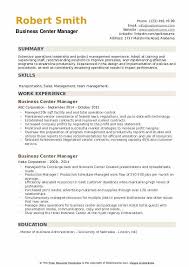Resume template for office manager. Business Center Manager Resume Samples Qwikresume