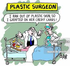 Speaking of borrowed money, paying for plastic surgery with plastic could be another option. Skin Grafts Cartoons And Comics Funny Pictures From Cartoonstock