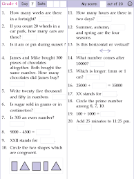 Mental Math Grade 4 Day 7 Math Fact Worksheets 4th Grade Math Worksheets Mathematics Worksheets