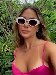 Óculos de Sol Feminino Sarah Branco Proteção UV 400