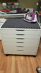 Alex Drawer Unit On Casters White Ikea In 2020 Craft Room Storage Small Craft Rooms Drawer Unit