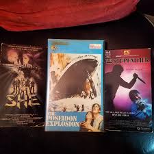 You can keep your Poseidon Adventure, I'm sticking with Poseidon Explosion!  Also, I just love the covers of 80s sword and sorcery movies, just badass.  : r/VHS
