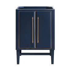 Add style and functionality to your bathroom with a bathroom vanity. Reviews For Avanity Mason 24 In Bath Vanity Cabinet Only In Navy Blue With Gold Trim Mason V24 Nbg The Home Depot