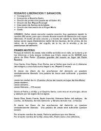 Rosario de liberacion y sanacion. Rosario Liberacion Y Sanacion By Gbg Gbg Issuu