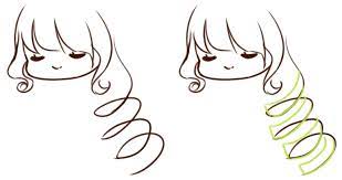 How to draw long curly hair. How To Draw And Color Anime Hair Art Rocket
