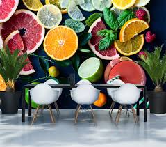Tempting Delicious Colorful Green Fruits Lemon Special Design For Dessert House Uv Print 8d Decorative Wallpaper For Rest Buy Decorative Wallpaper For Restaurant Wallpaper Kids Cartoon 3d Wallpaper Product On Alibaba Com
