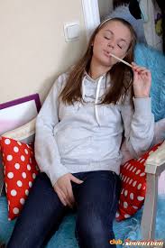 Shaved Brunette Babe Katrina Zhenya with Perky Tits from ClubSeventeen  Wearing Jeans Playing With Toy - Image Gallery 203903