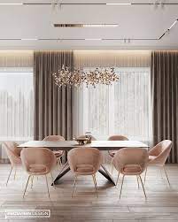 Curtains And Ceiling In 2020 Luxury Dining Room Dinning Room Decor Dining Room Interiors