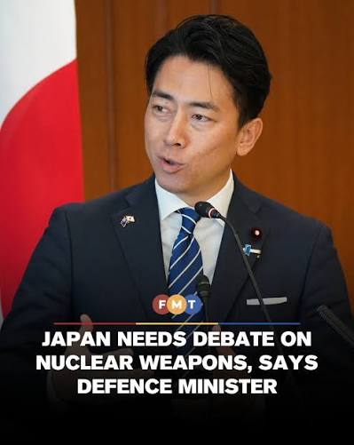 FMTWorld Japan's defence minister Shinjiro Koizumi said that Japan needs a  debate on nuclear weapons, as some European countries are seeking greater  nuclear deterrence, Kyodo News reported. Japan “cannot avoid touching” the