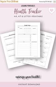 Fitness Planner Health Food Diary Hydration Tracker Sleep Etsy In 2020 Fitness Planner Printable Fitness Planner Health Planner