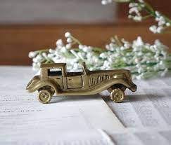 Vintage Brass Car Figurine Automobile Collectible Father S Etsy Unique Items Products Etsy Toys Shop