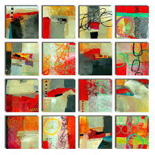 Collage Journeys 4 X4 Update Art Modern Abstract Art Geometric Modern Art Paintings Abstract