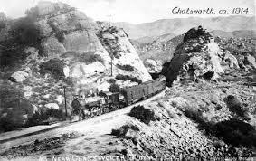 Southern Pacific Railroad Near Chatsworth Tunnel No 27 Ca 1914 The First Car After The Locomotive Is A S Chatsworth Los Angeles History San Fernando Valley