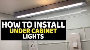 to install kitchen under cabinet lights