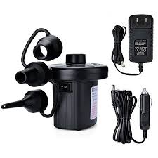 Electric Air Pump Agptek Portable Quick Fill Air Pump With 3 Nozzles 110v Ac 12v Dc Perfect Inflator Deflator Pumps Air Mattress Portable Air Pump Air Pump