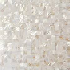 Ivy Hill Tile Mother Of Pearl White Square Pearl Shell Mosaic Floor And Wall Tile 3 In X 6 In Tile Sample Ext3rd103221 The Home Depot Mosaic Flooring Mosaic Bathroom Tile Shell Tiles