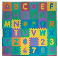Tiles are 12 x 12. Foam Floor Alphabet And Number Puzzle Mat For Kids 96 Piece Buy Online At Best Price In Uae Amazon Ae
