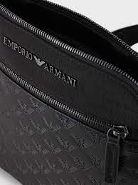 Черна мъжка чанта за кръст Emporio Armani - Мъжки чанти • Differenta.bg