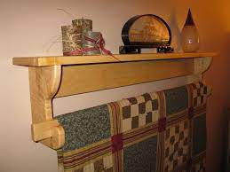 Wall Hanging Quilt Rack And Shelf 2