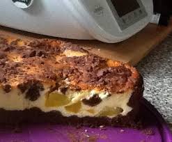 Variation Von Russischer Zupfkuchen Mit Pfirsich Rezept Zupfkuchen Lebensmittel Essen Russischer Zupfkuchen