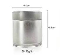 Wholesale Custom 30g Matcha Tin with Sealed Spiral Lid Food Grade Metal  Packaging for Coffee Green Tea Spices