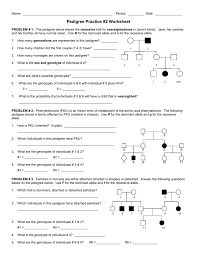 Pedigree genetics advanced pedigree tutorial and question. Pedigree Practice 2 Worksheet