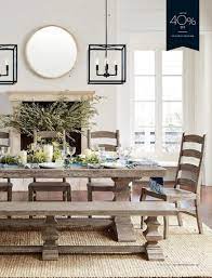 Elegant extending table seats 8. Pottery Barn Fall 2018 D3 Banks Extending Dining Table Gray Wash 92 128 L