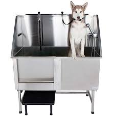 See more ideas about pet grooming, grooming, groomer. Pawbest 48 Stainless Steel Dog Grooming Bath Tub With Ramp Faucet Hoses And Loops Dog Bath Tub Dog Bath Dog Wash