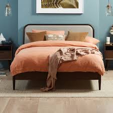 Buy all the modern bedroom sets at reduced cost. Temple Webster Walnut Olsen European Beech Wood Queen Bed